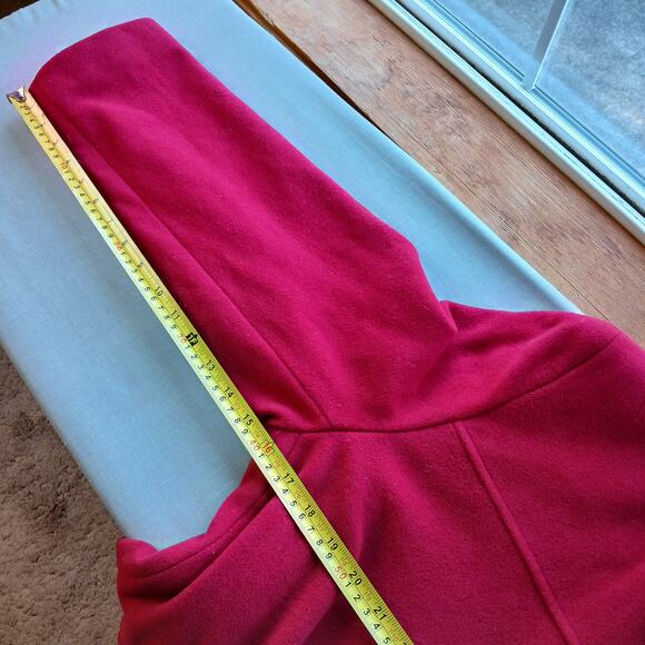 Collection by Gallery Little Red Riding Hooded Peacoat Large wool blend buttons - Picture 13 of 14